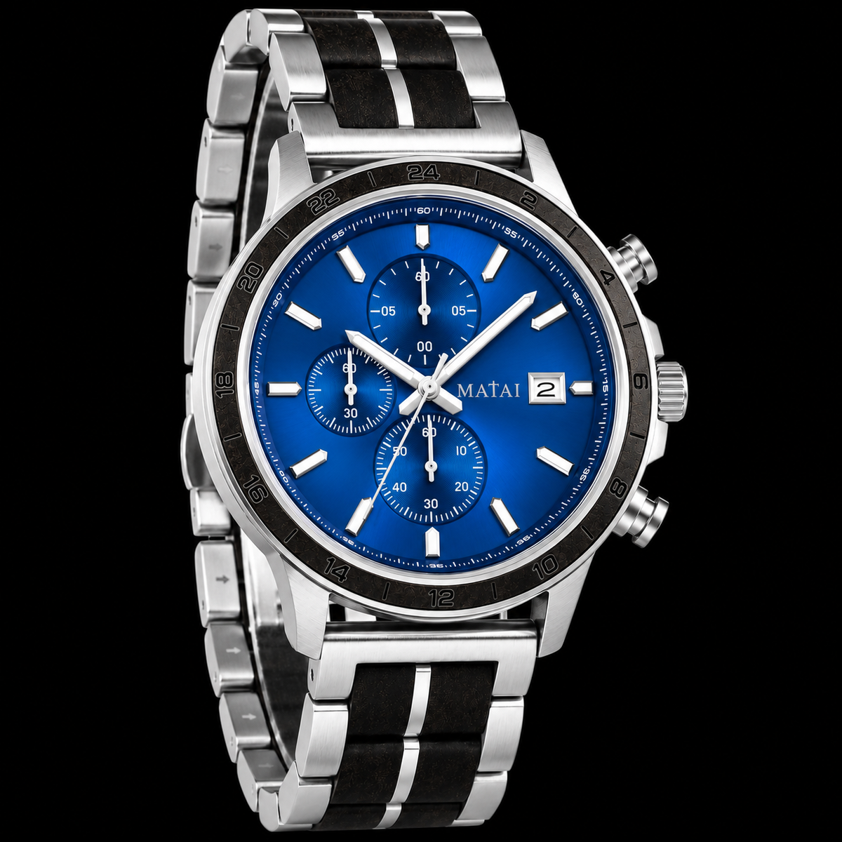 MATAI | EXODUS Timepiece | Silver Siva Cobalt