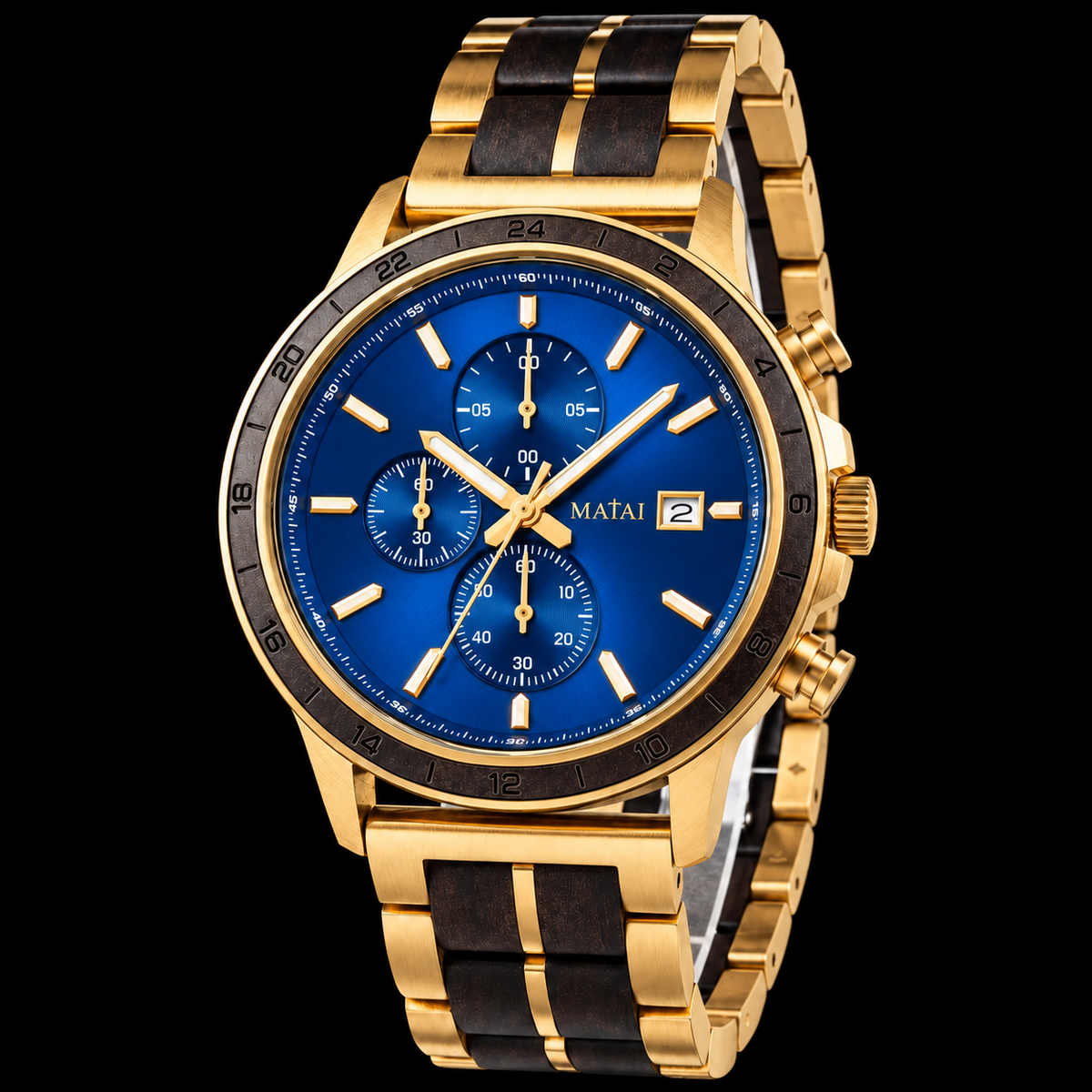 MATAI | EXODUS Timepiece | Gold Siva Cobalt