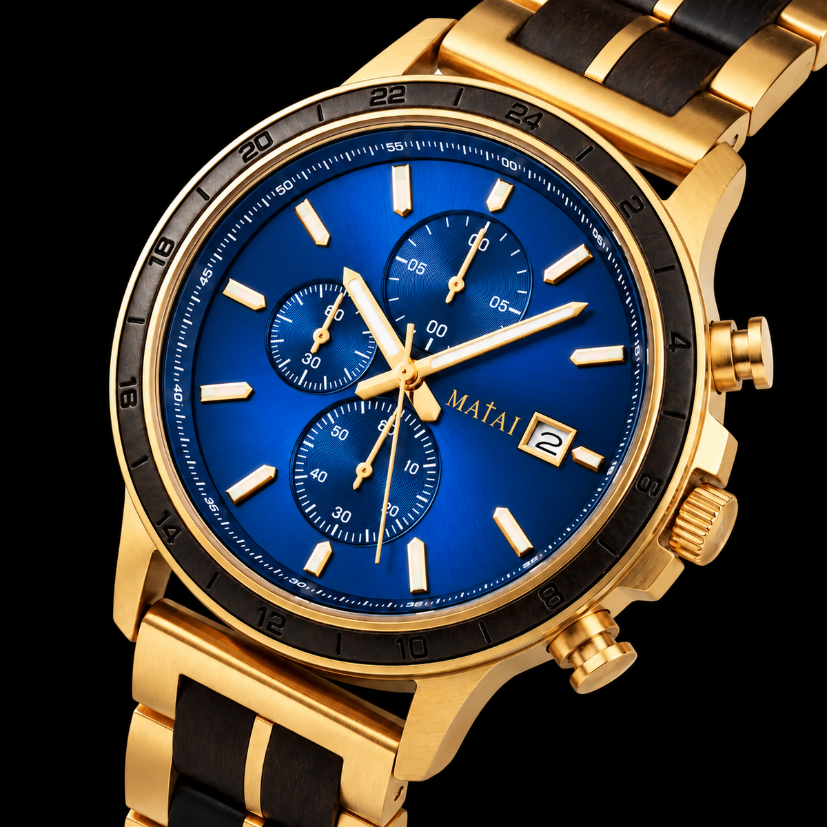 MATAI | EXODUS Timepiece | Gold Siva Cobalt