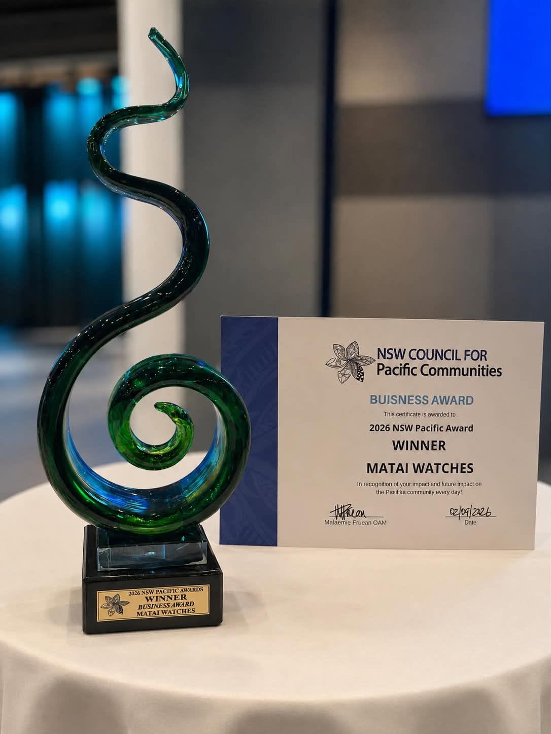 NSWPC Business Award Winner 2026