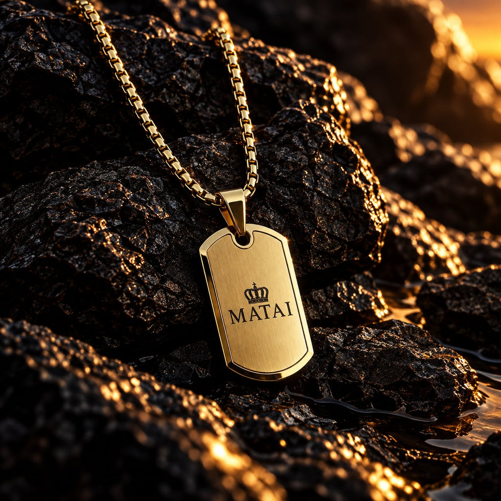 MATAI Tag Pendant | Gold