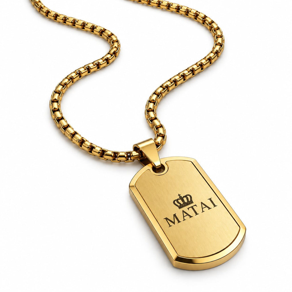 MATAI Tag Pendant | Gold