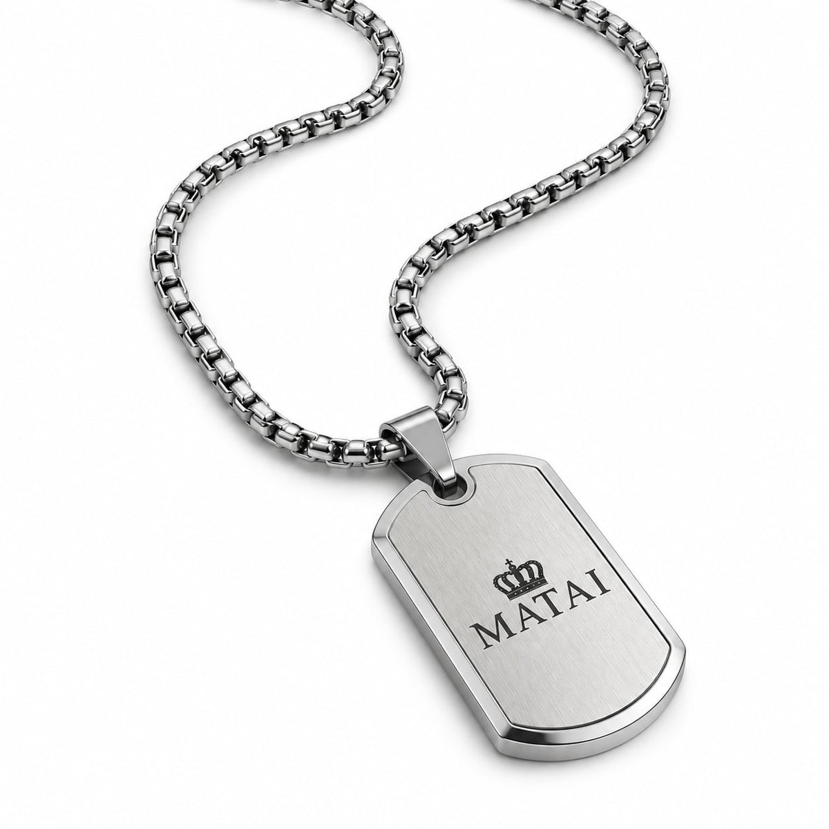 MATAI Tag Pendant | Silver
