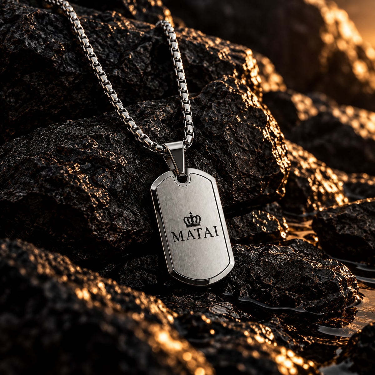 MATAI Tag Pendant | Silver