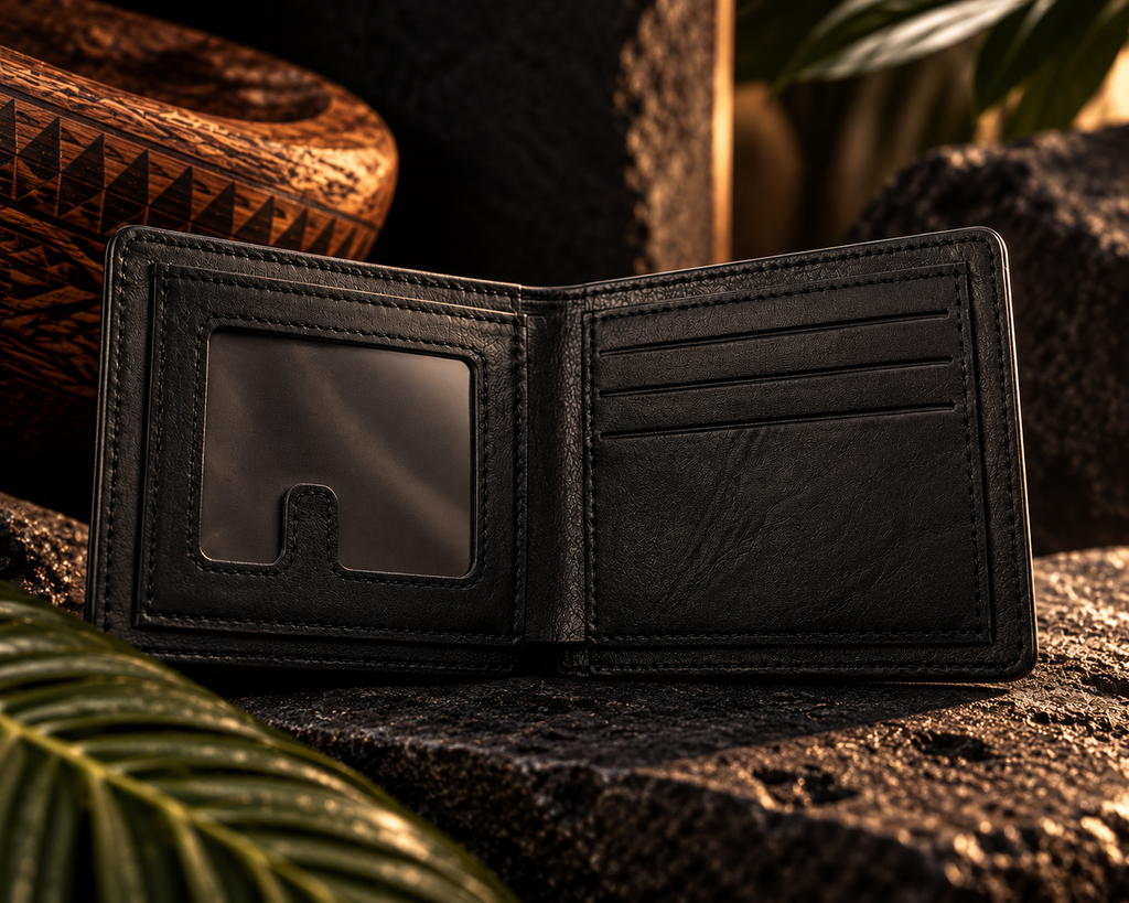 MATAI Wallet | Black | Crown Logo