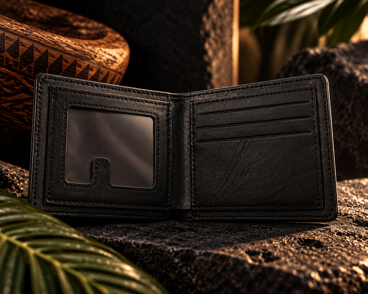 MATAI Wallet | Black | Crown Logo