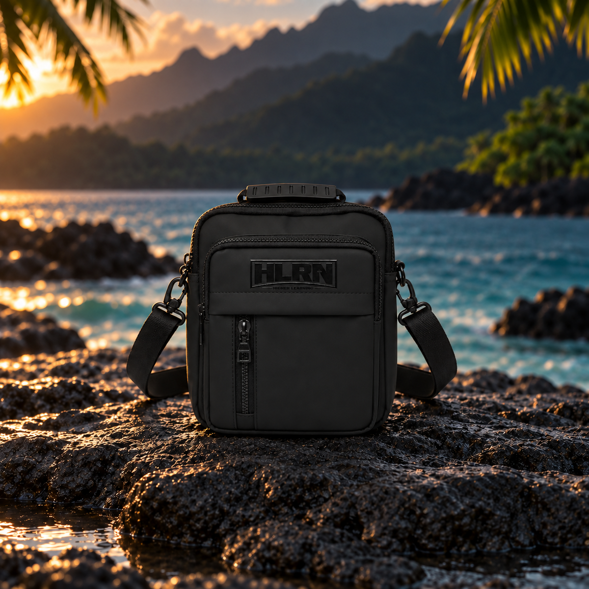 HLRN | Army Black Crossbody Bag