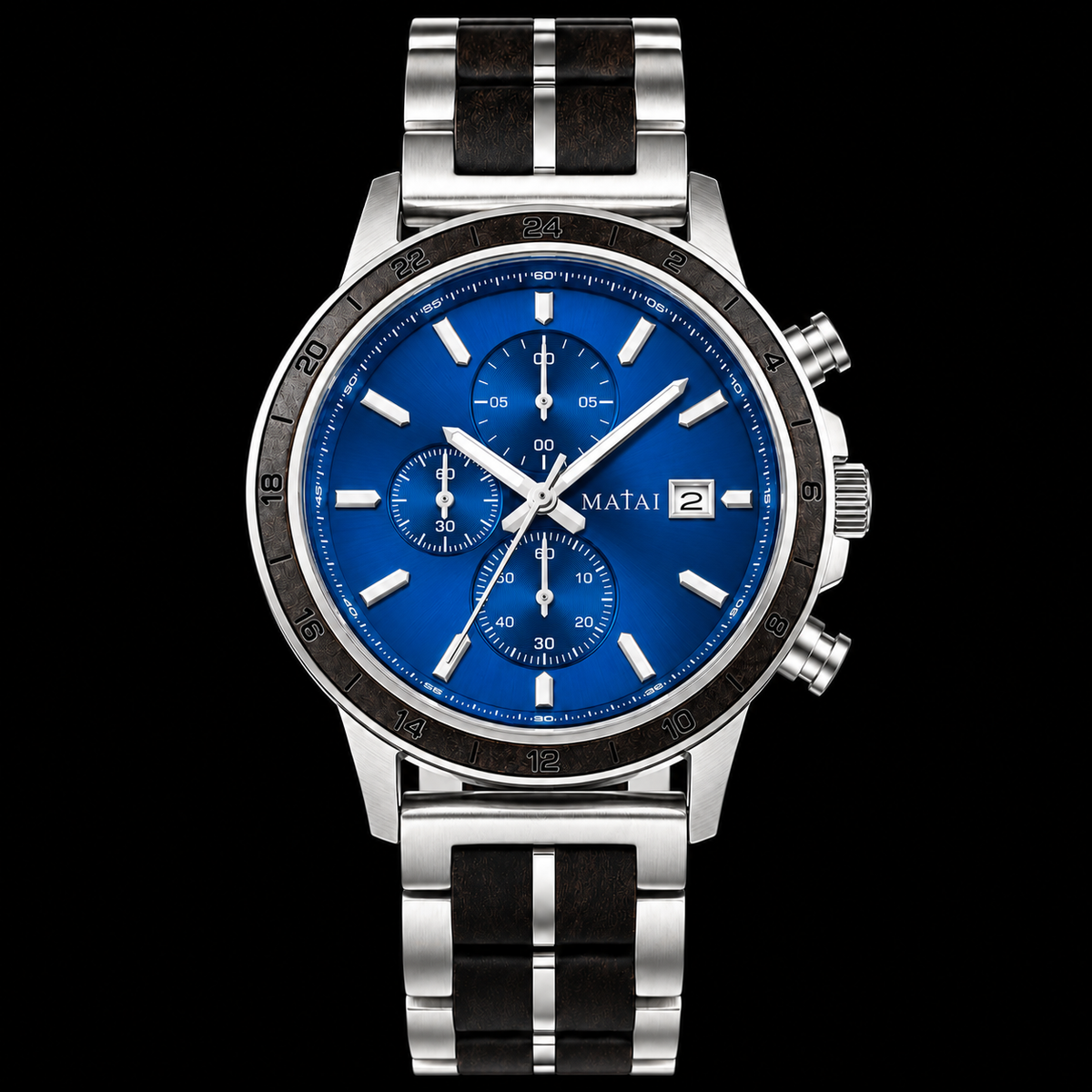 MATAI | EXODUS Timepiece | Silver Siva Cobalt