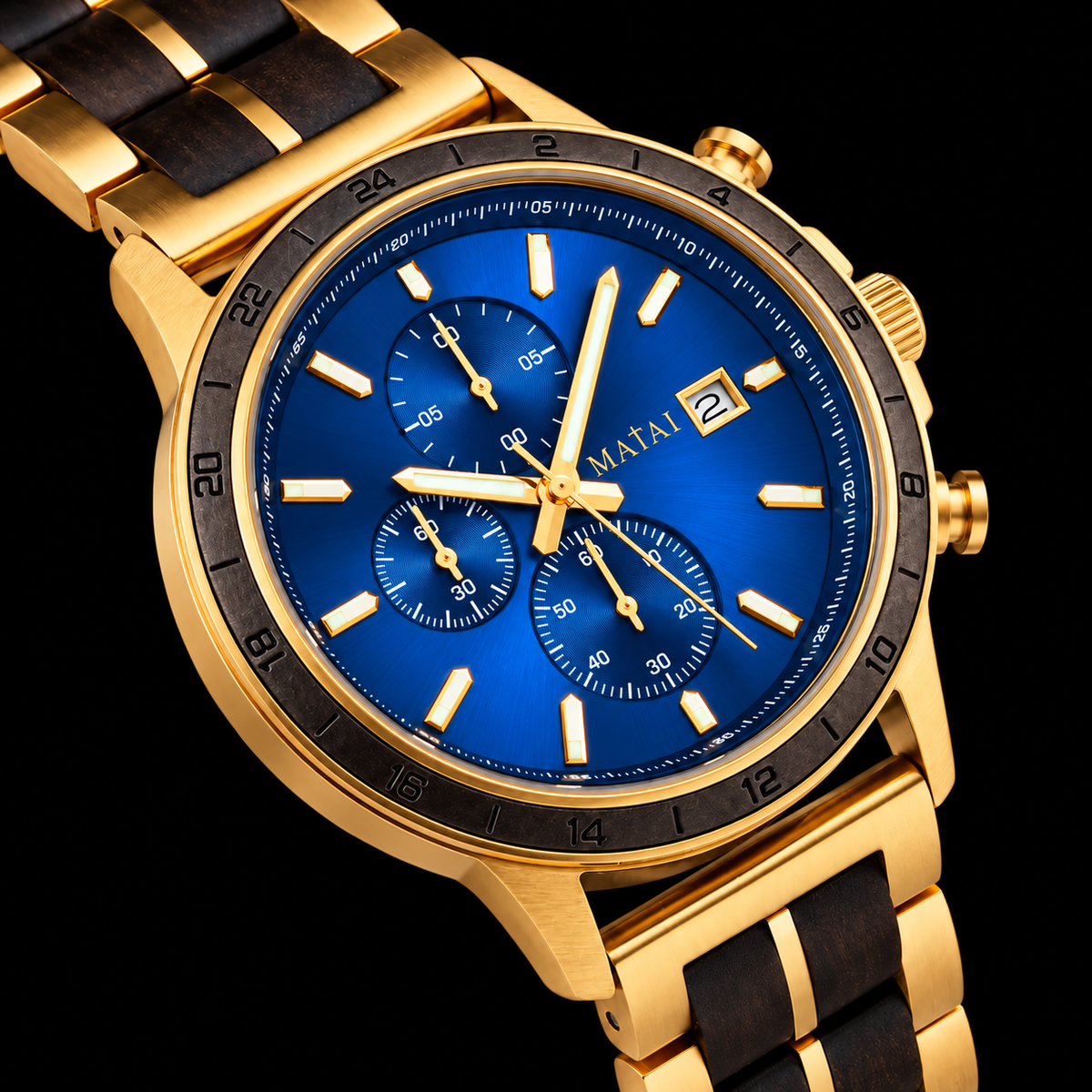 MATAI | EXODUS Timepiece | Gold Siva Cobalt
