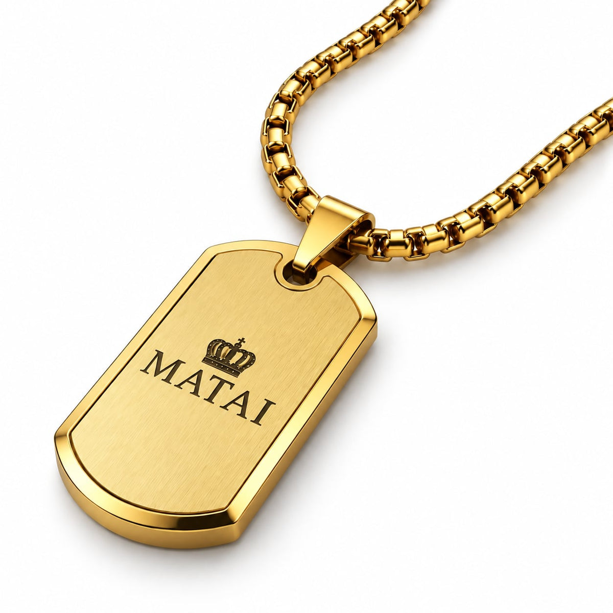 MATAI Tag Pendant | Gold